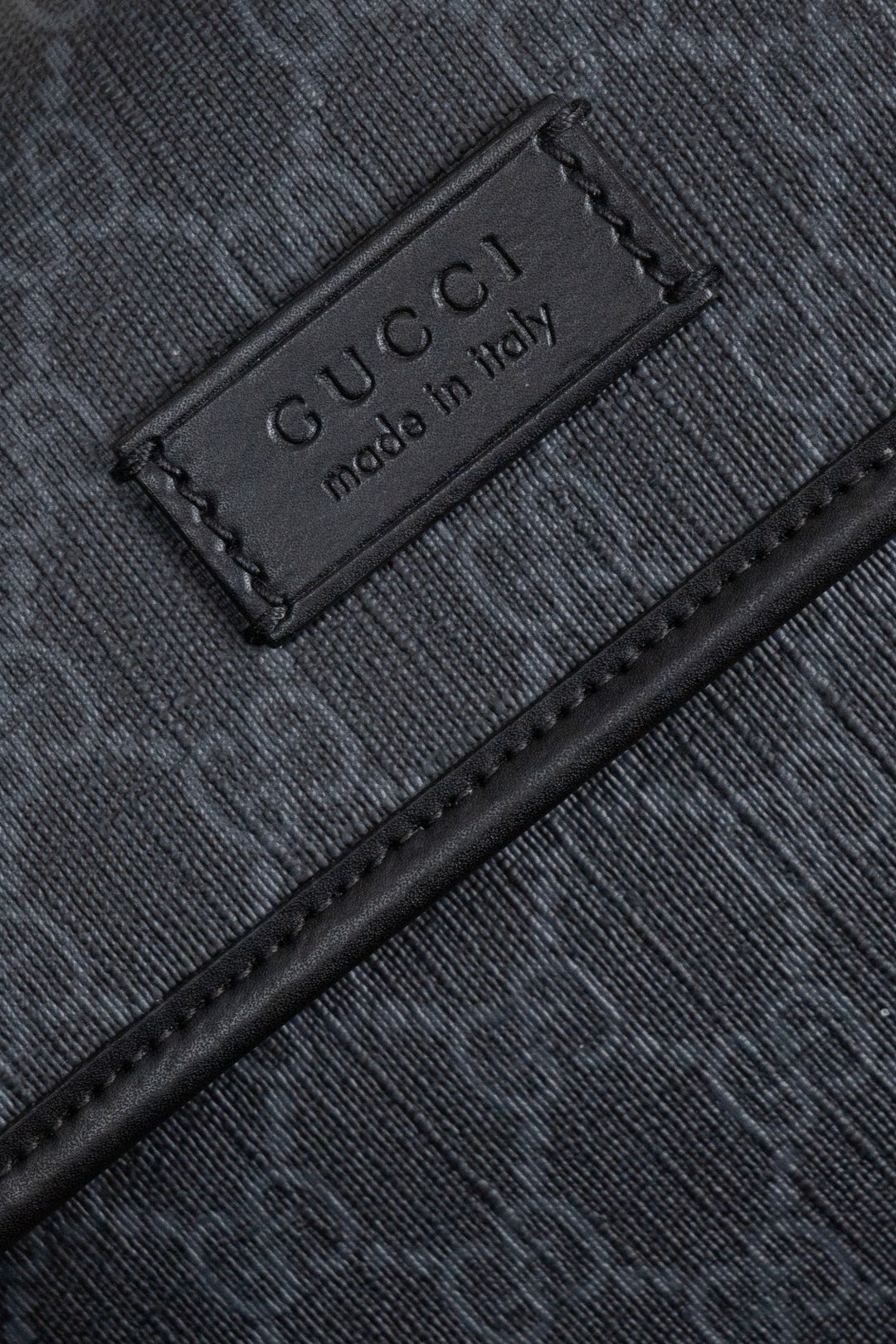 Sac banane GUCCI Supreme en toile noire