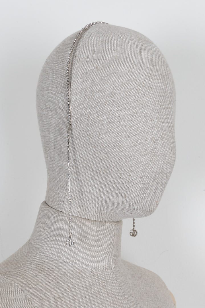 GUCCI Headband Crystals Silver