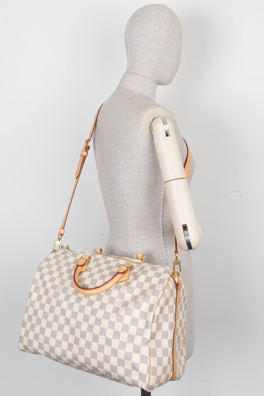 LOUIS VUITTON Speedy 35 Bandouliere Damier Azur