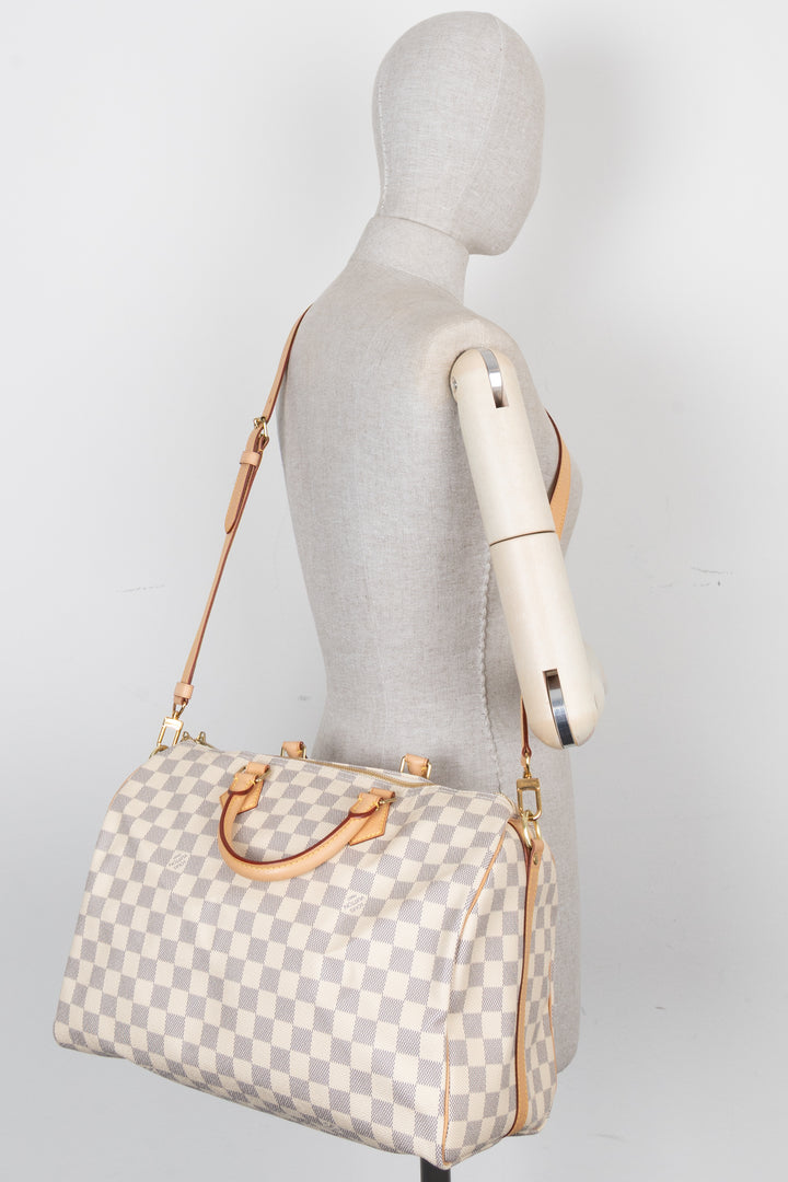 LOUIS VUITTON Speedy 35 Bandouliere Damier Azur