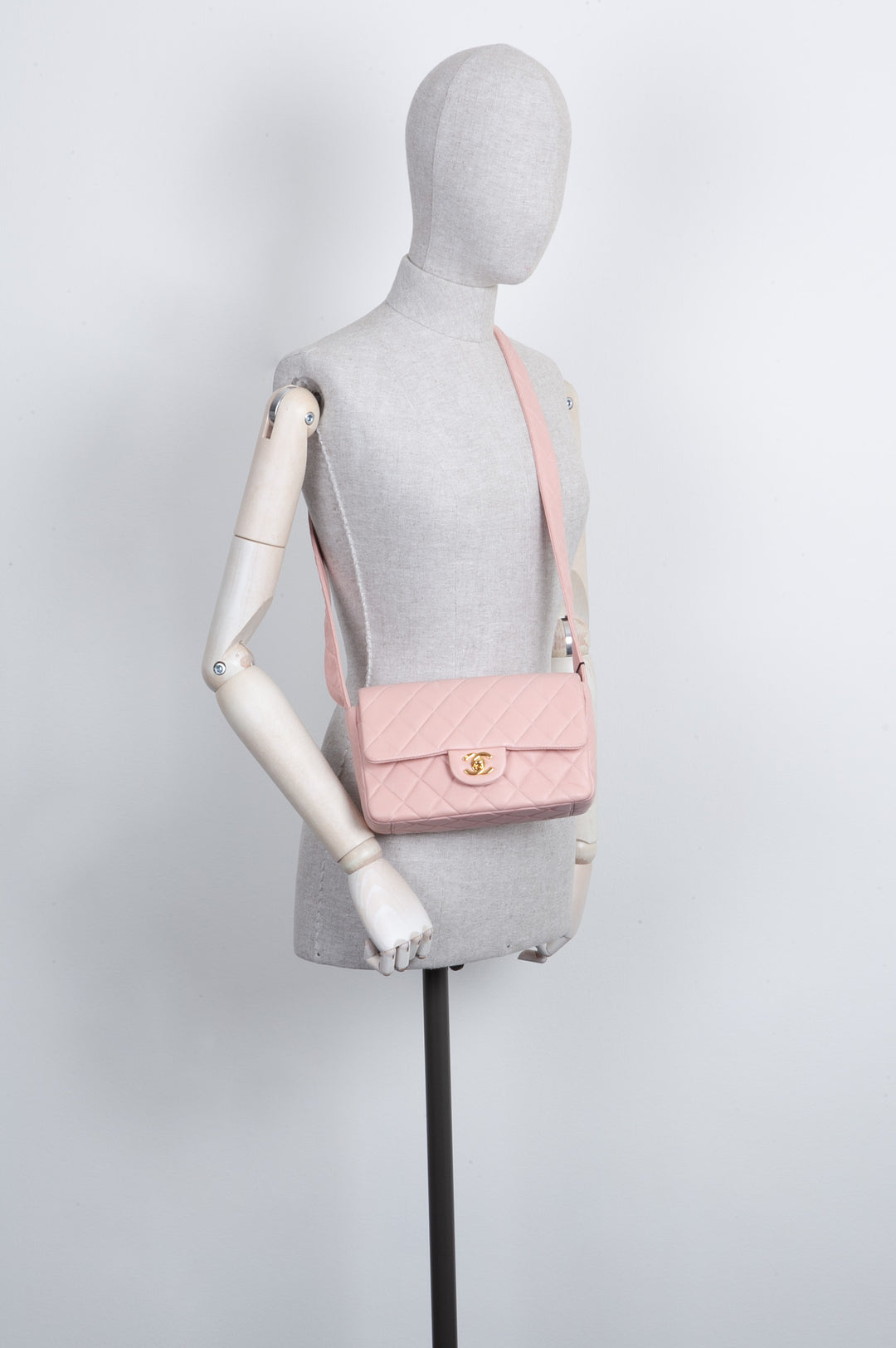 CHANEL Quilted Shoulder Bag Pink