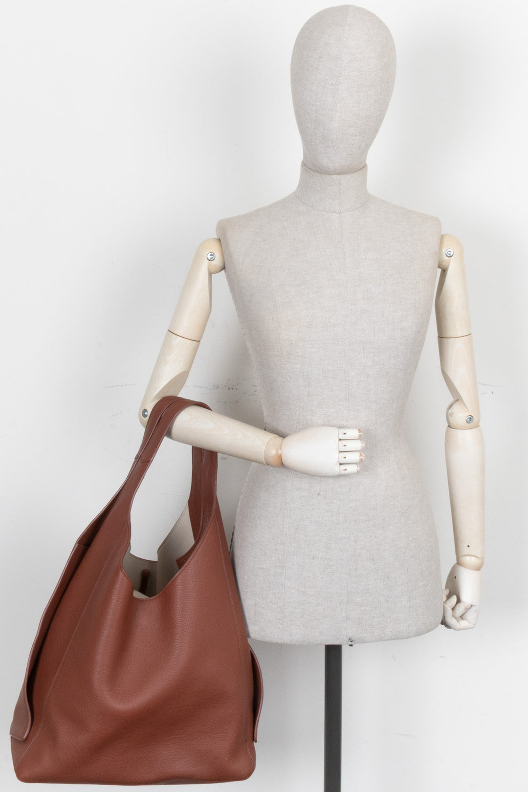LORO PIANA Extra Large Hobo Bag Burgundy