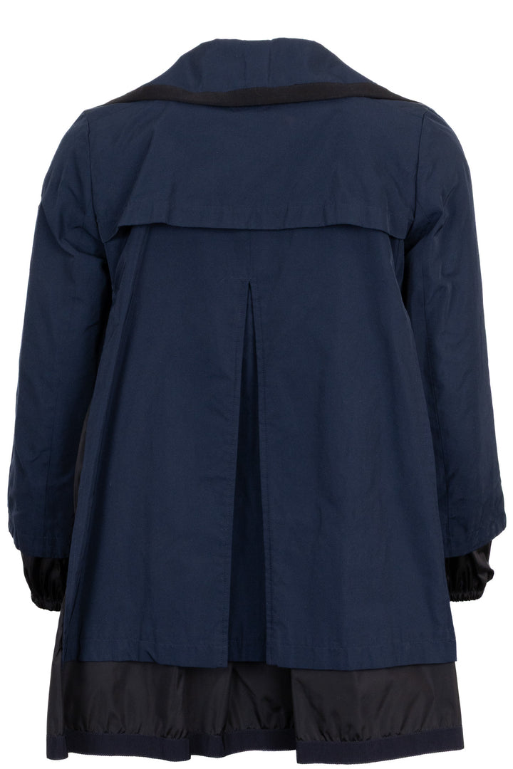 MONCLER Bernice Double Breasted Jacket Nylon Blue