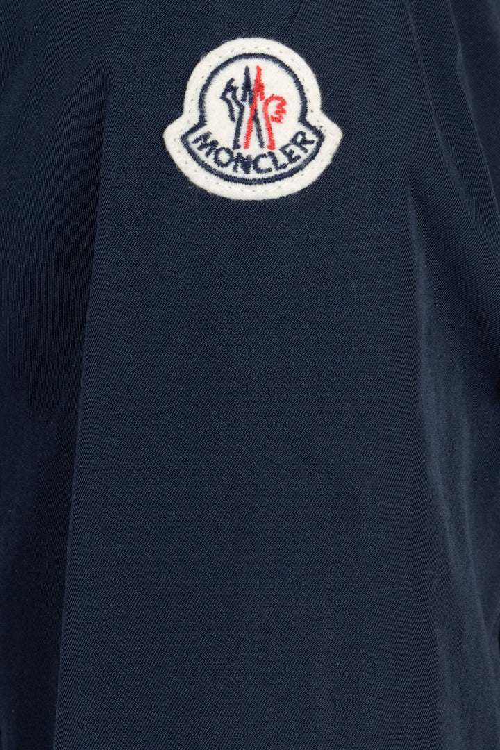 MONCLER Bernice Double Breasted Jacket Nylon Blue