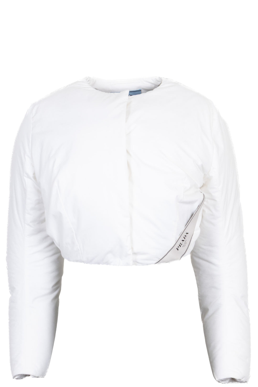 PRADA Cropped Pillow Jacket Cotton White