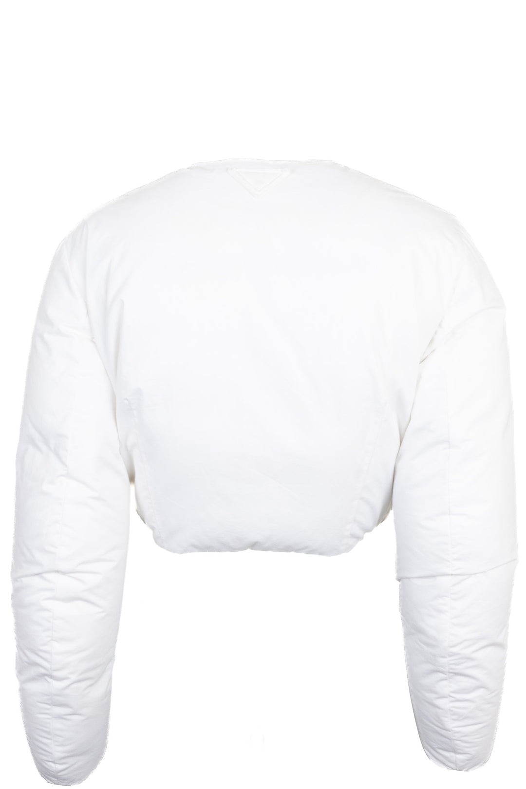 PRADA Cropped Pillow Jacket Cotton White