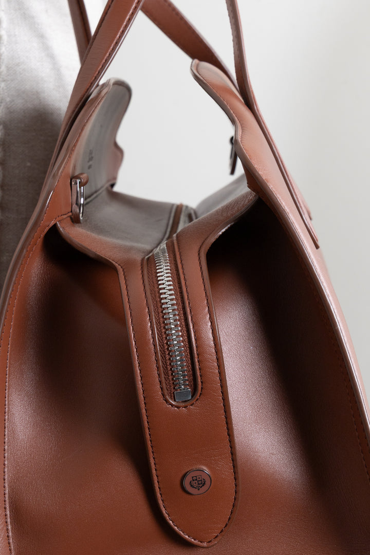 LORO PIANA Medium Sesia Hand Bag Brown