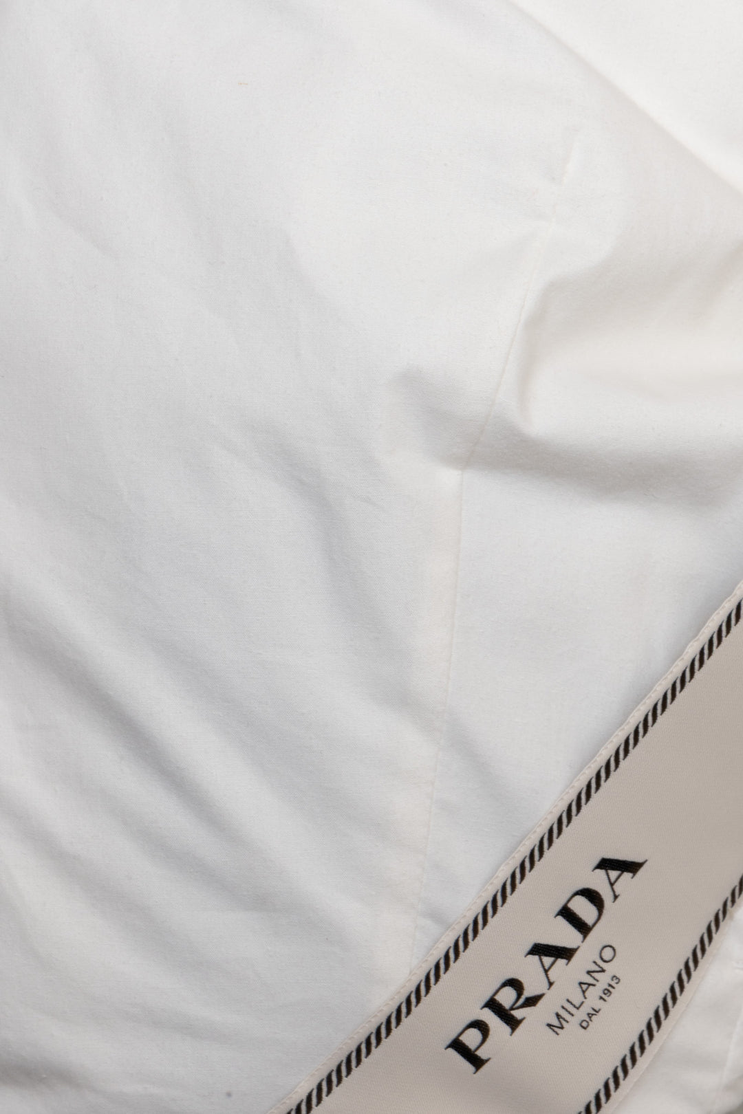 PRADA Cropped Pillow Jacket Cotton White