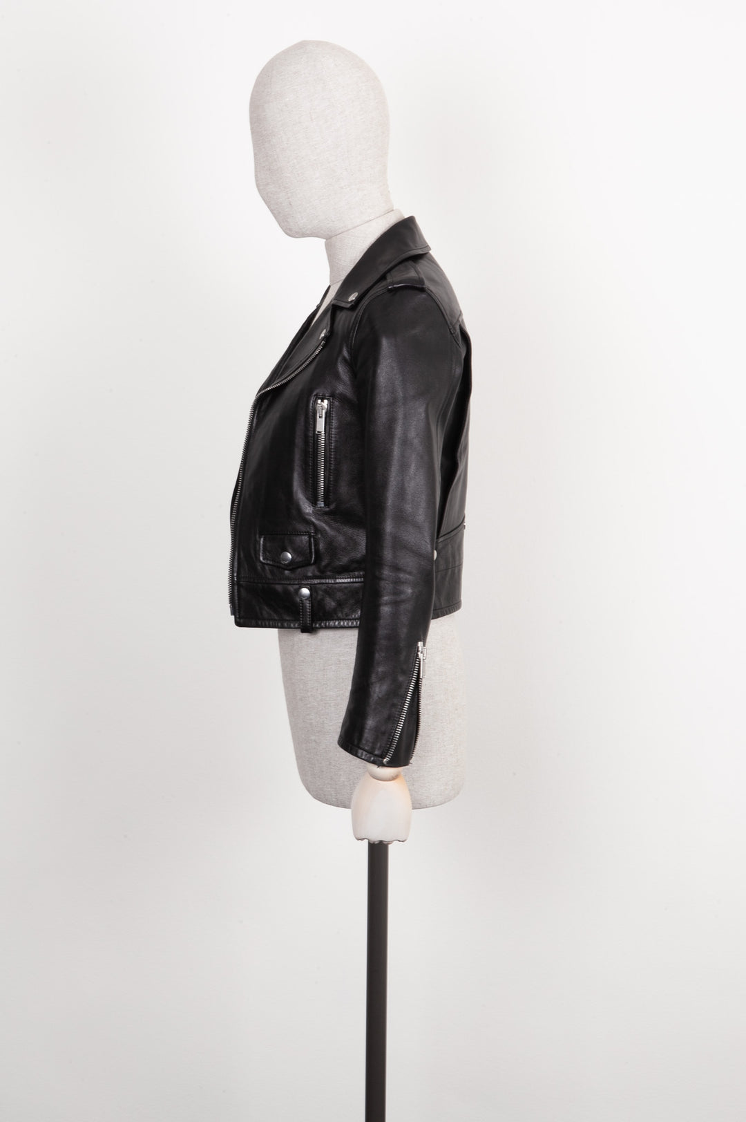 SAINT LAURENT Biker Jacket Black