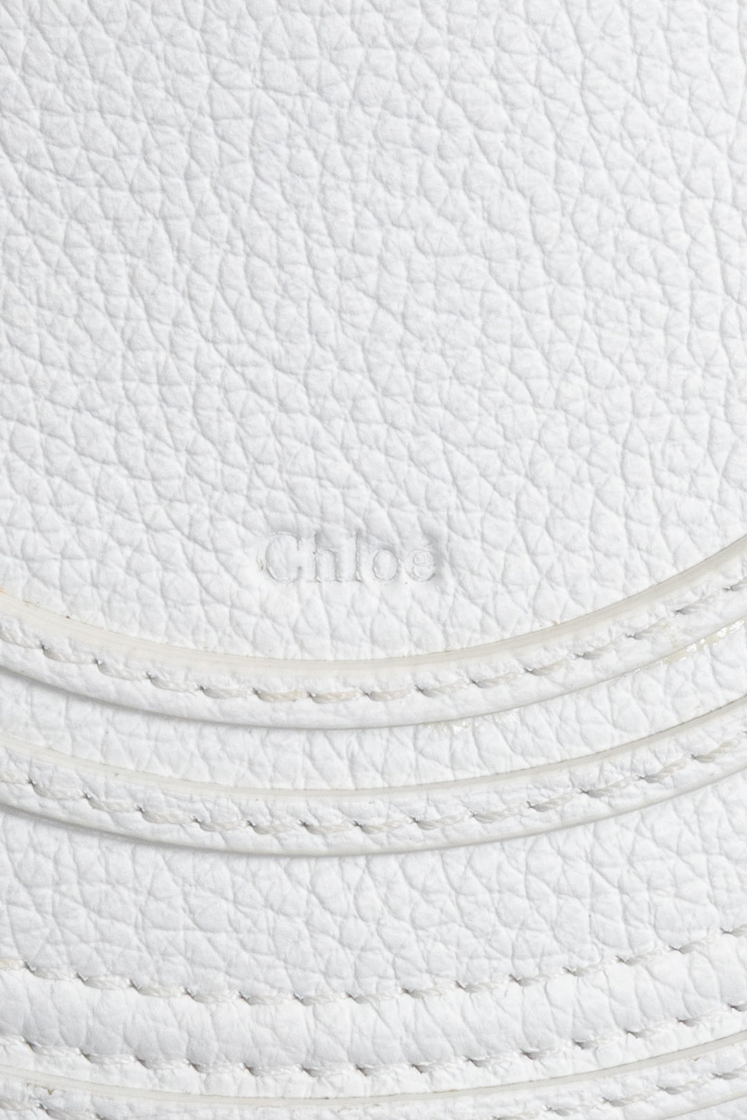 CHLOÉ Marcie Basket Crossbody Bag Small Raffia White