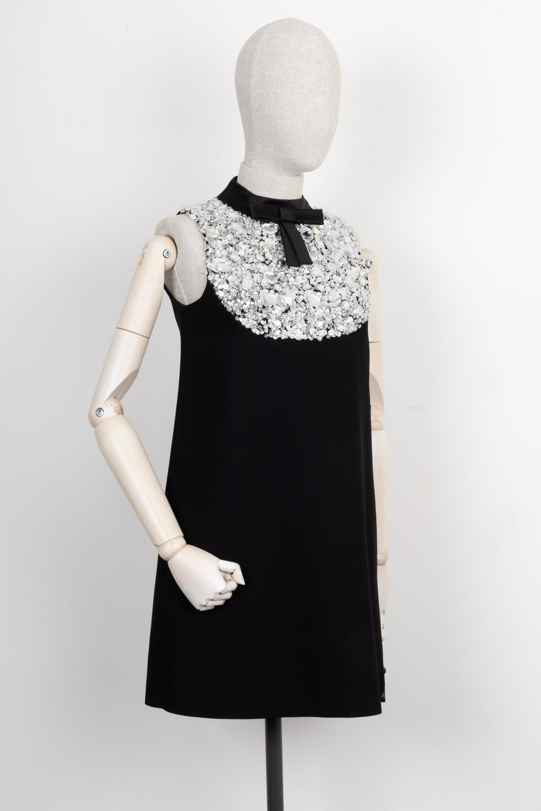 PRADA Crystal Embellished Dress Black