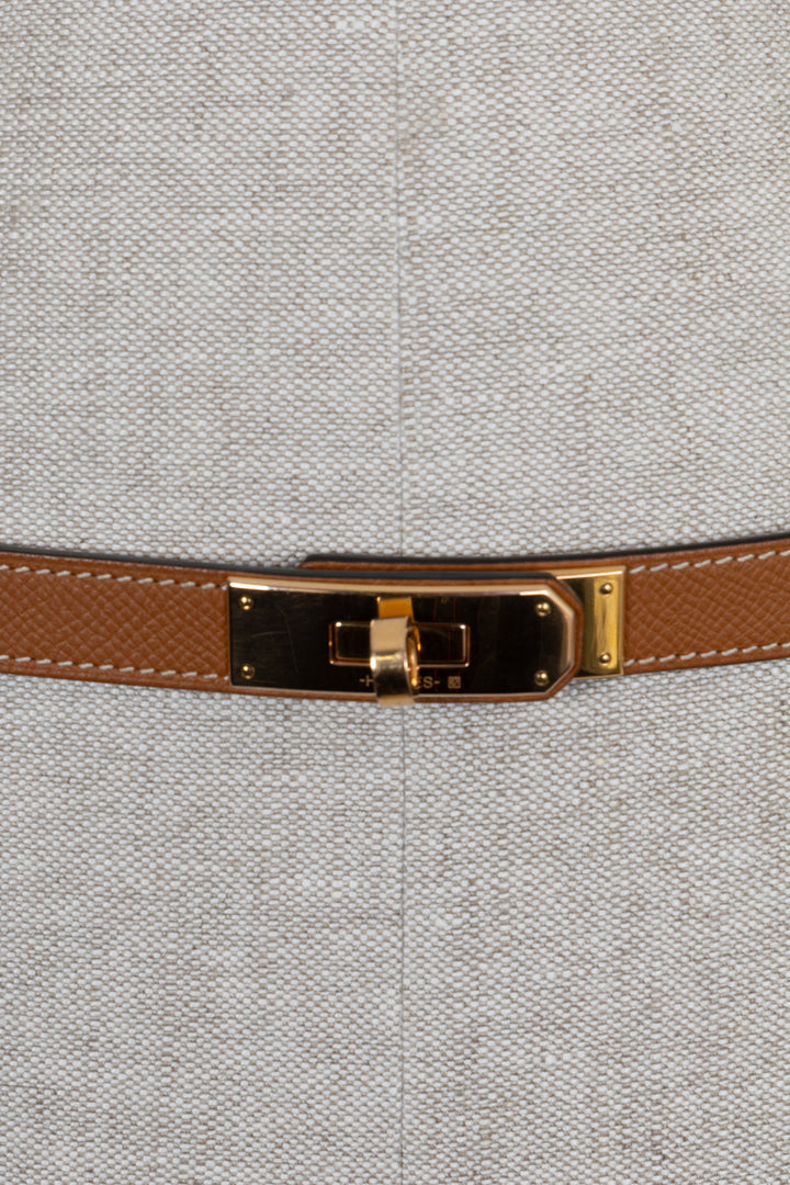 HERMÈS Kelly Belt Epsom Leather Gold