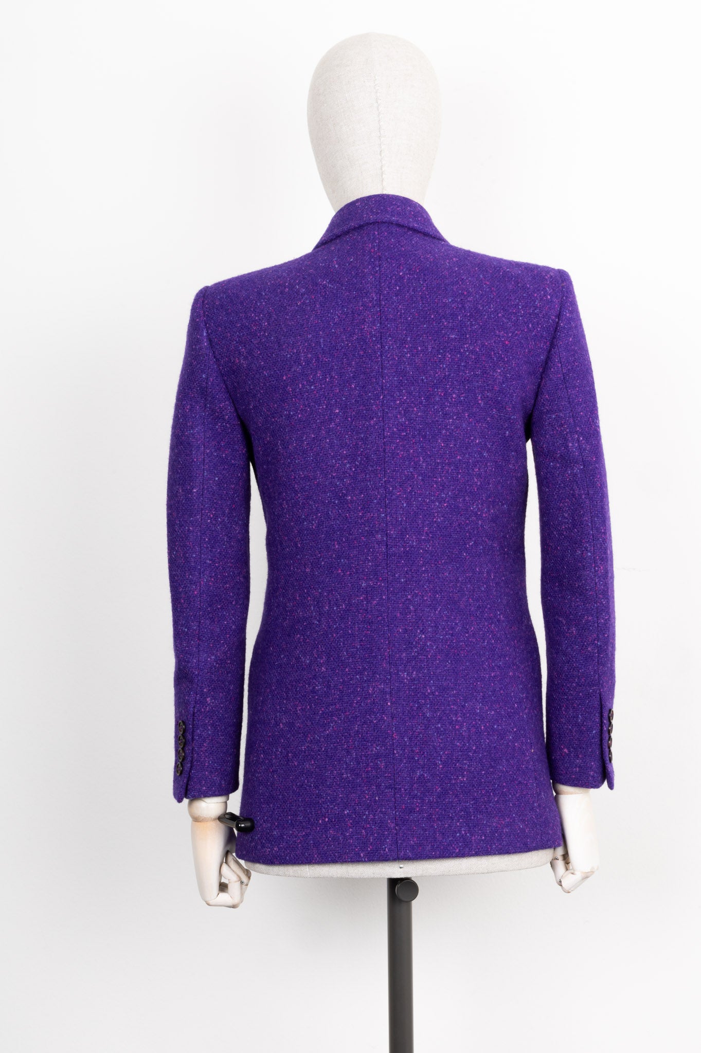 SAINT LAURENT 2020 Tweed Jacket Purple – REAWAKE