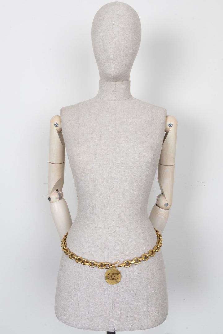 CHANEL Vintage 1994 Chain Belt Gold