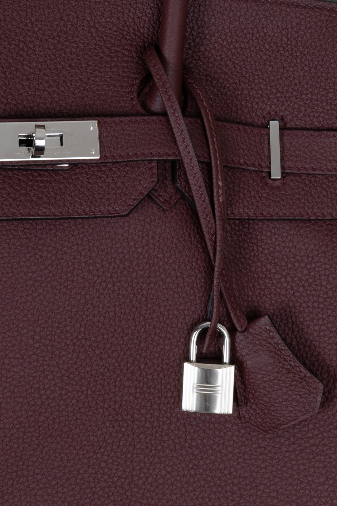 HERMÈS Birkin 35 Retourne Togo Bordeaux