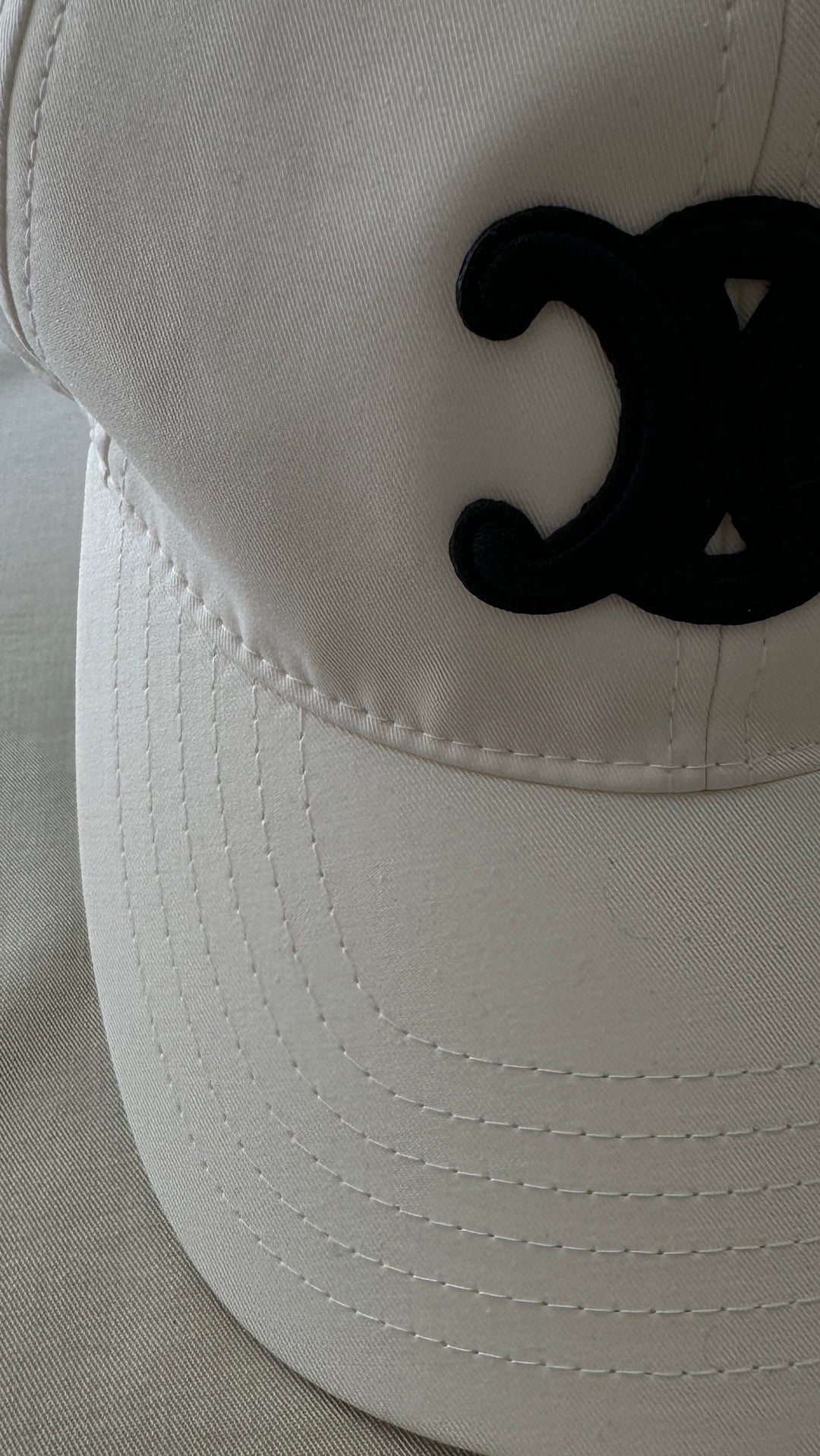 Casquette en coton noir t.M - Céline