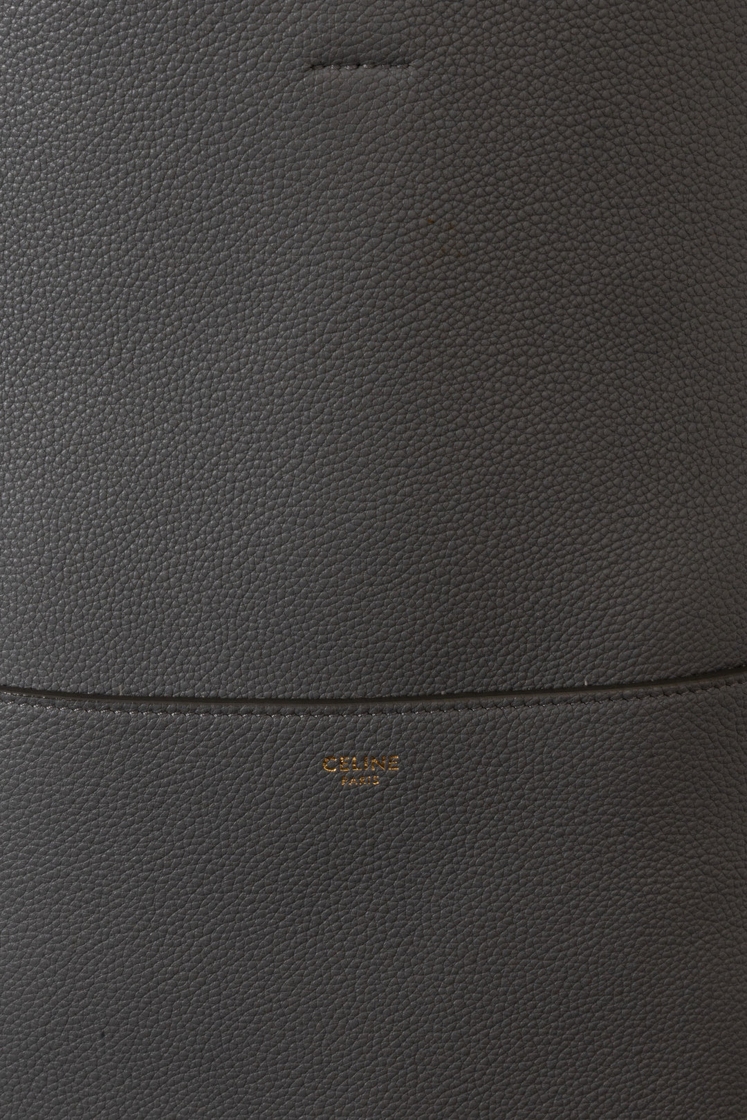 Sac CELINE Sangle moyen modèle en cuir gris