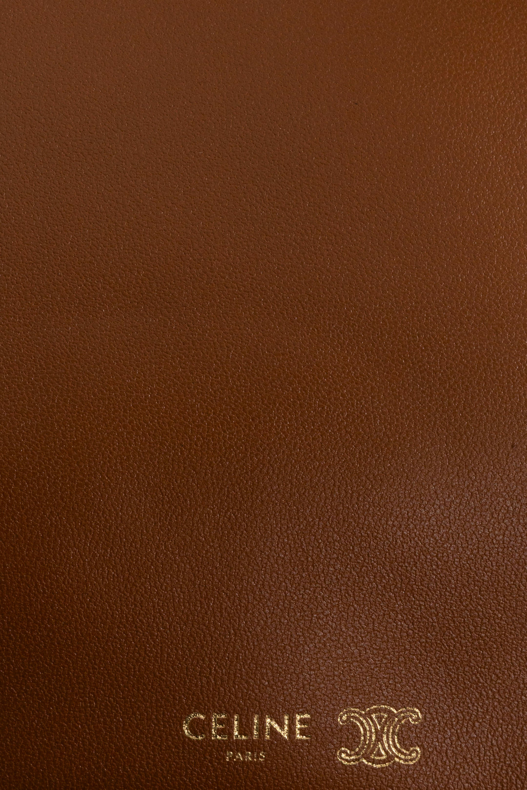 Sac bandoulière CELINE Trio en cuir cognac