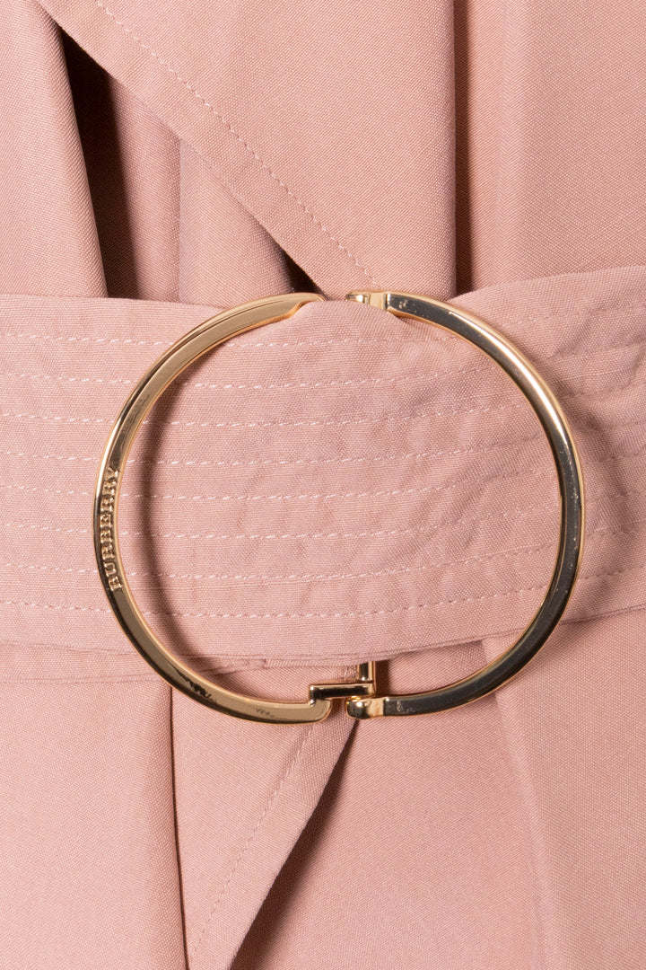 BURBERRY Trench Coat Short Silk Rose