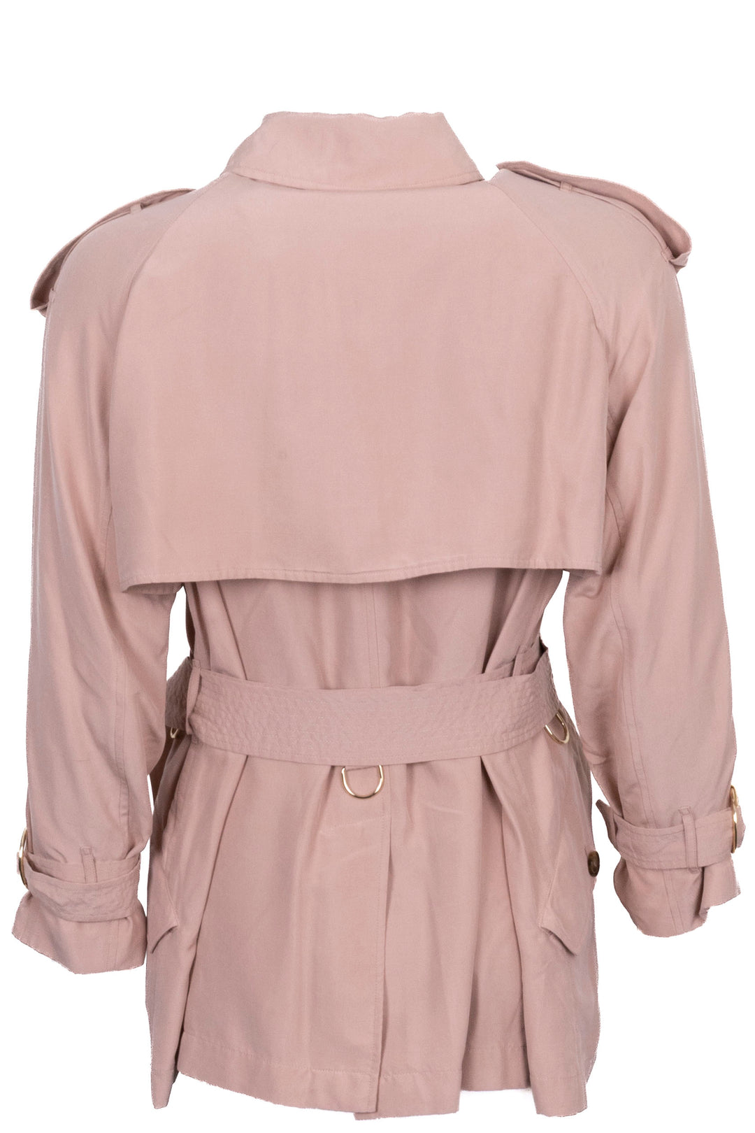 BURBERRY Trench Coat Short Silk Rose