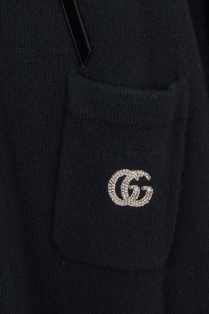 Robe en maille GUCCI en laine noire