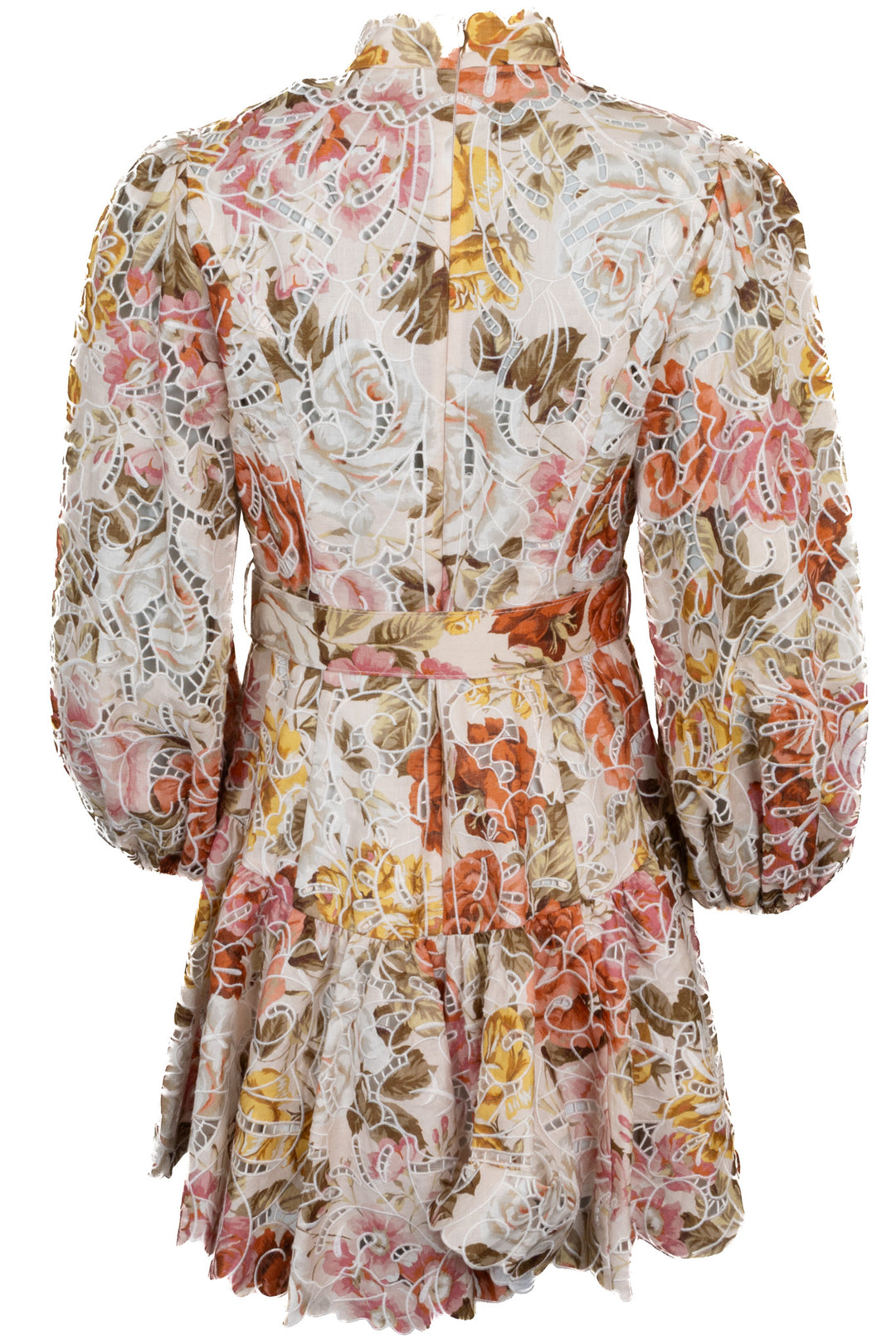 Robe ZIMMERMANN avec ceinture en lin multicolore