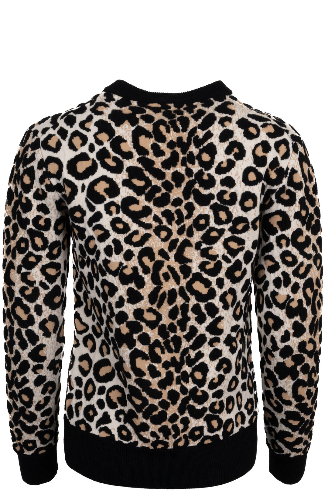 Pull CELINE en laine à motif léopard multicolore