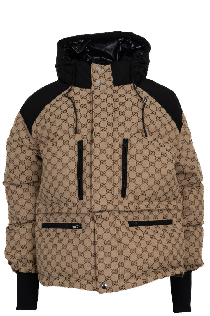Doudoune GUCCI GG en coton beige