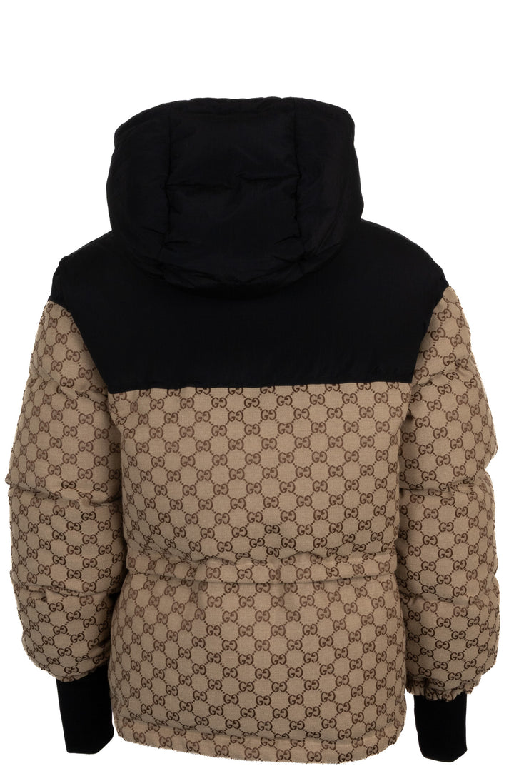 Doudoune GUCCI GG en coton beige