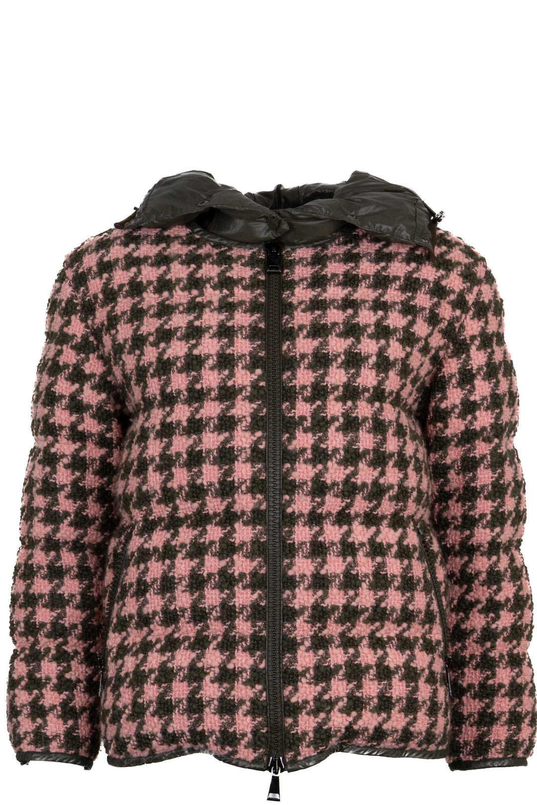 Doudoune MONCLER Chevril en pied-de-poule olive