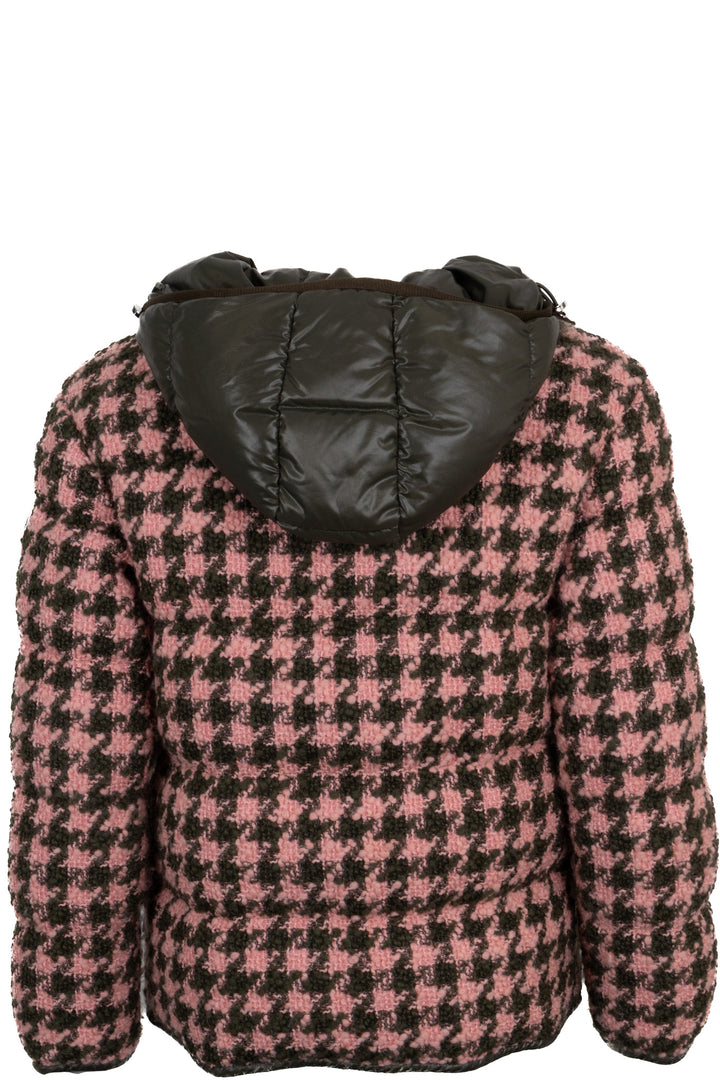 Doudoune MONCLER Chevril en pied-de-poule olive