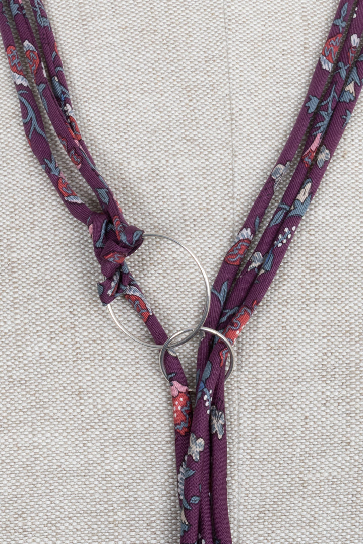 UNFOLD Hermès Silk Necklace Silver