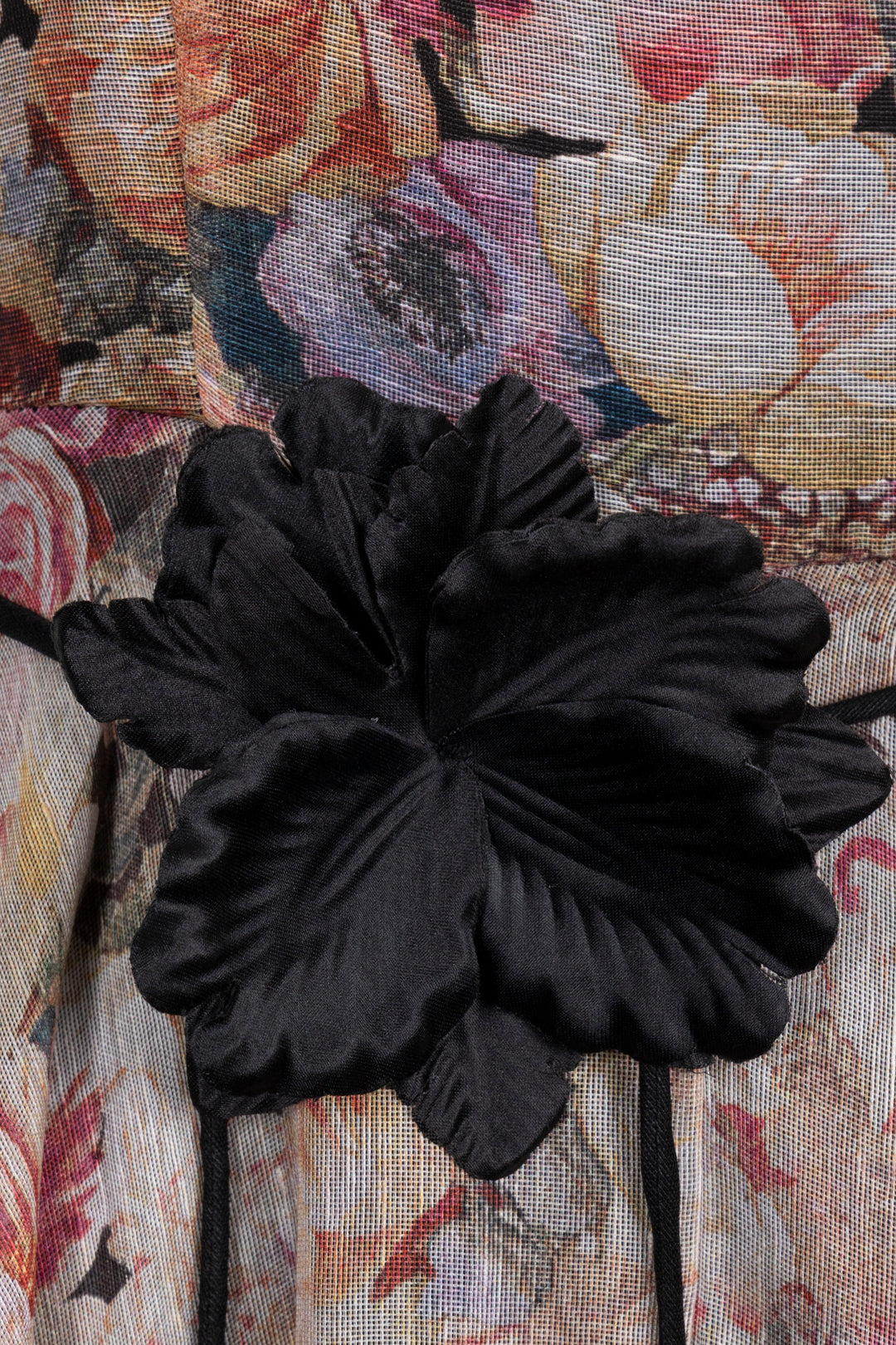 Robe Luminosity Flower ZIMMERMANN 2023 en lin et soie noire
