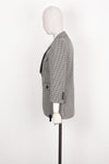 SAINT LAURENT Jacket Check Black White