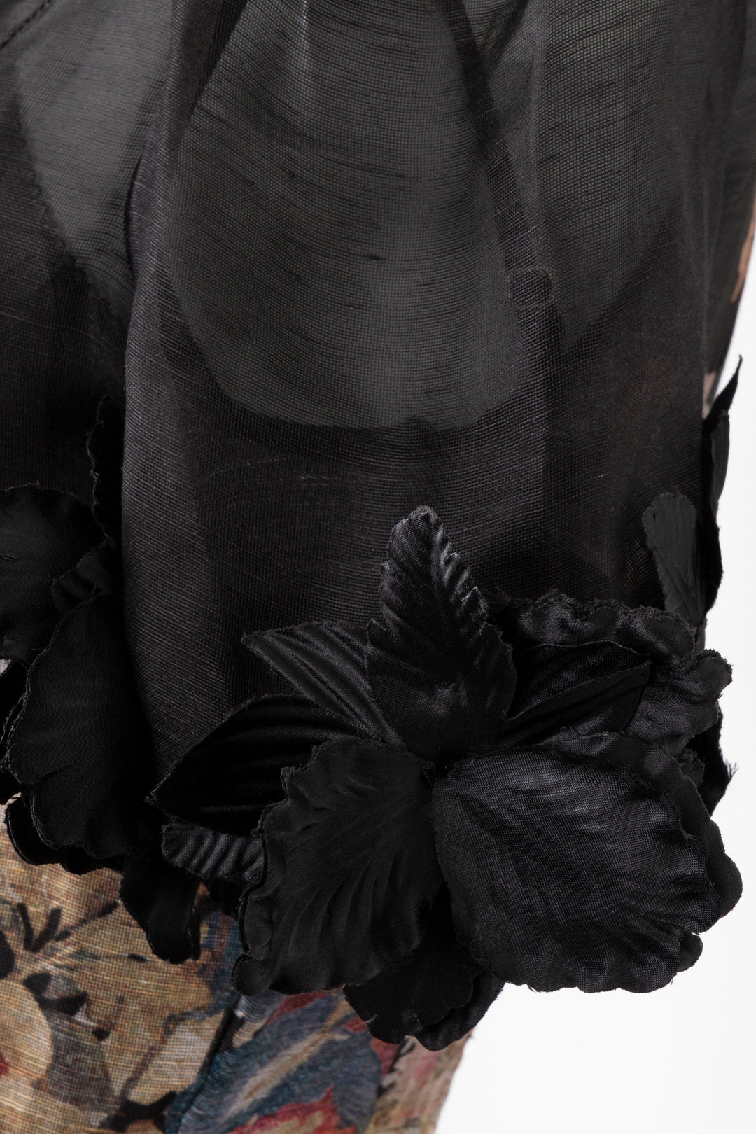 Robe Luminosity Flower ZIMMERMANN 2023 en lin et soie noire