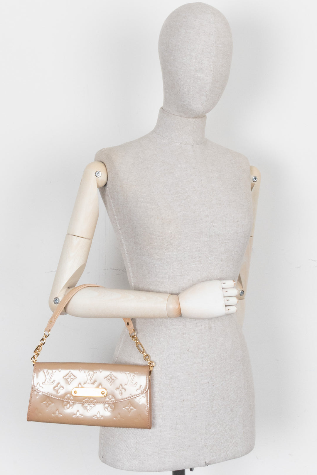 LOUIS VUITTON Sunset Boulevard Bag Vernis Beige