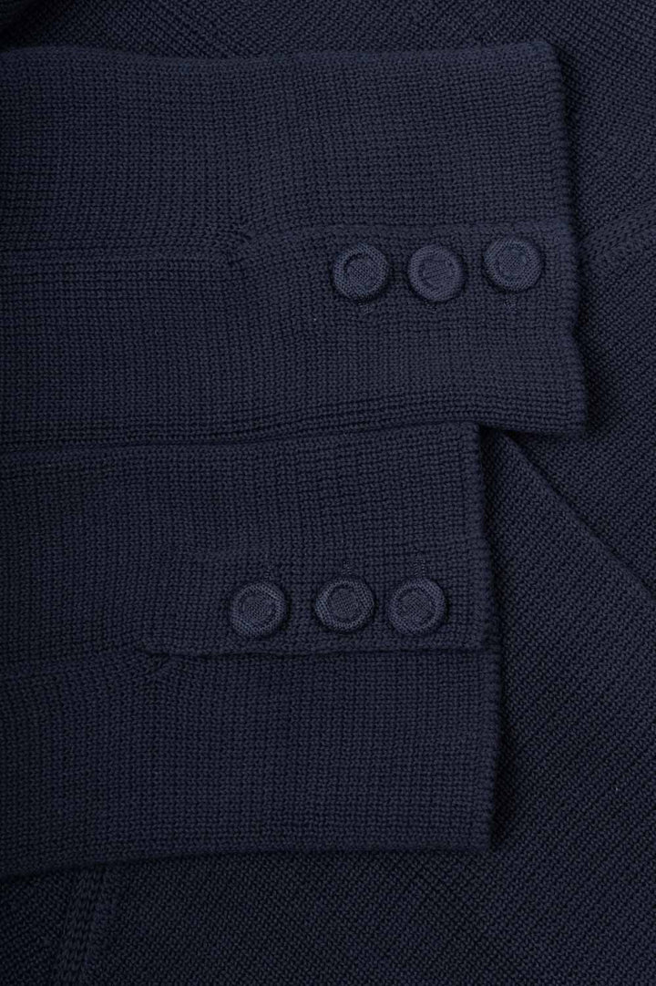 CHRISTIAN DIOR 30 Montaigne Bar Jacket Knit Wool Navy