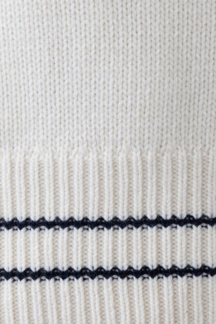 CHRISTIAN DIOR Logo Short Sleeve Knit White