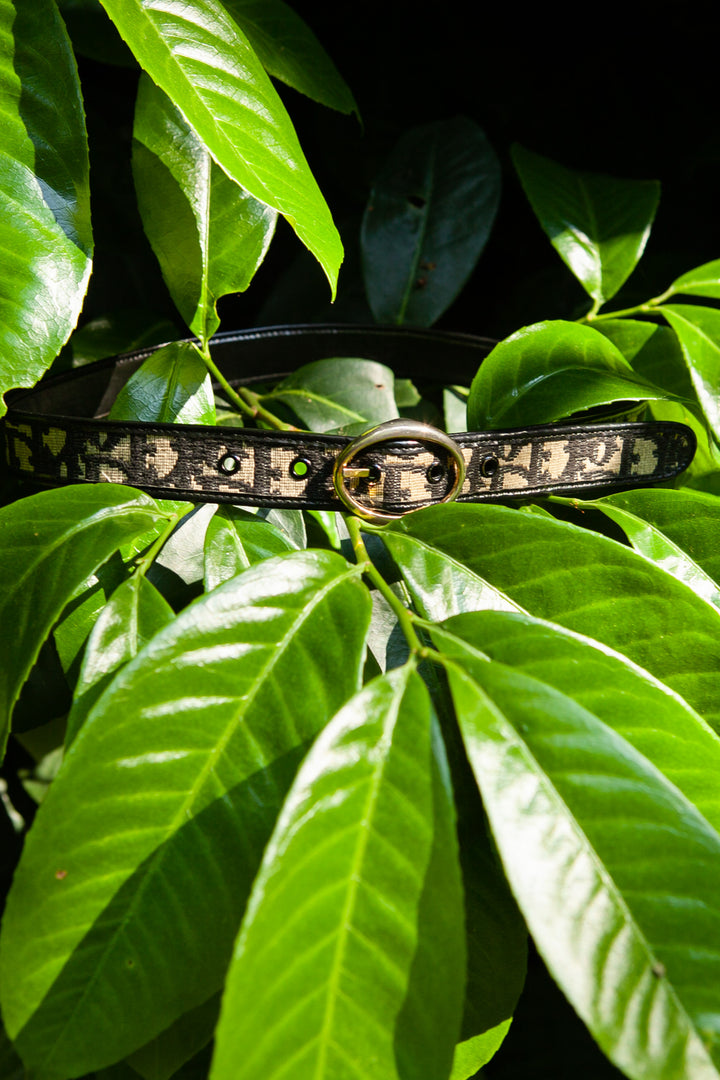 CHRISTIAN DIOR Vintage Belt Oblique Blue