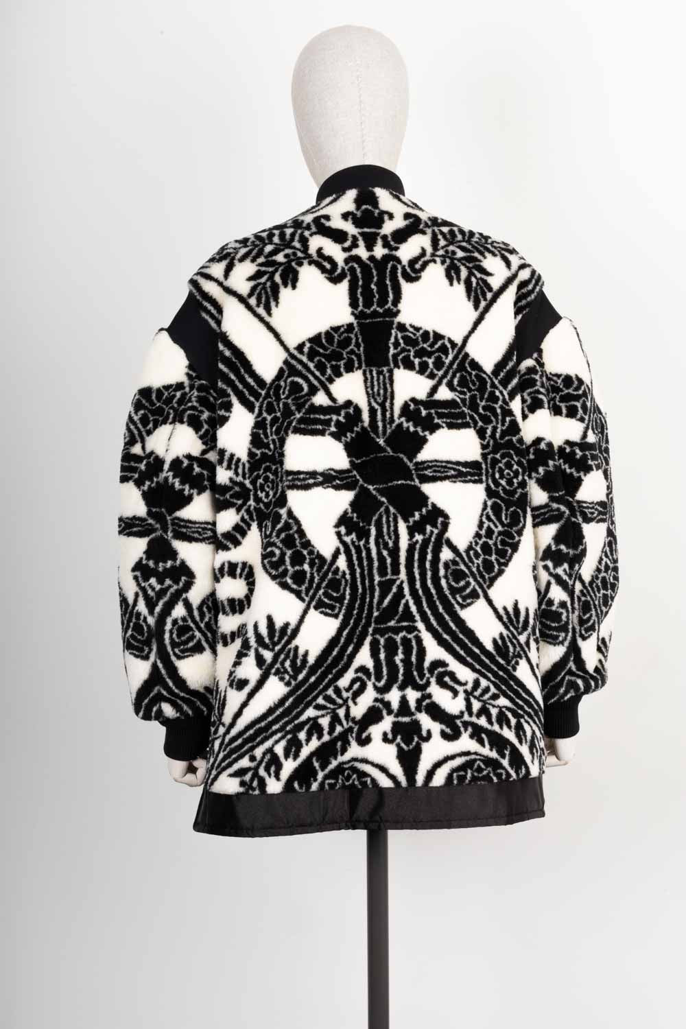 LOUIS VUITTON x Fornasetti Jacquard Fleece Jacket Black & White