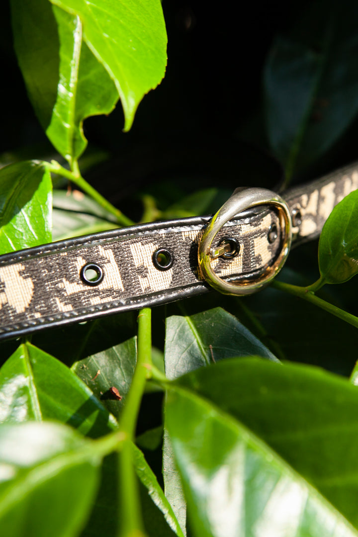 CHRISTIAN DIOR Vintage Belt Oblique Blue