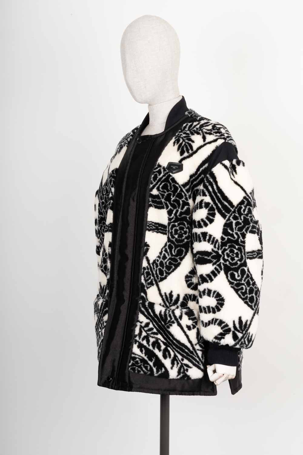 LOUIS VUITTON x Fornasetti Jacquard Fleece Jacket Black & White