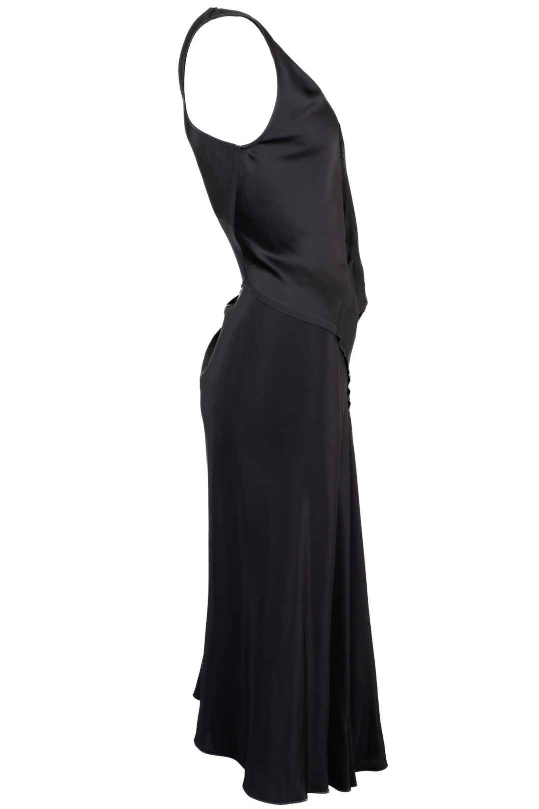 VICTORIA BECKHAM Sleeveless Long Lace Black