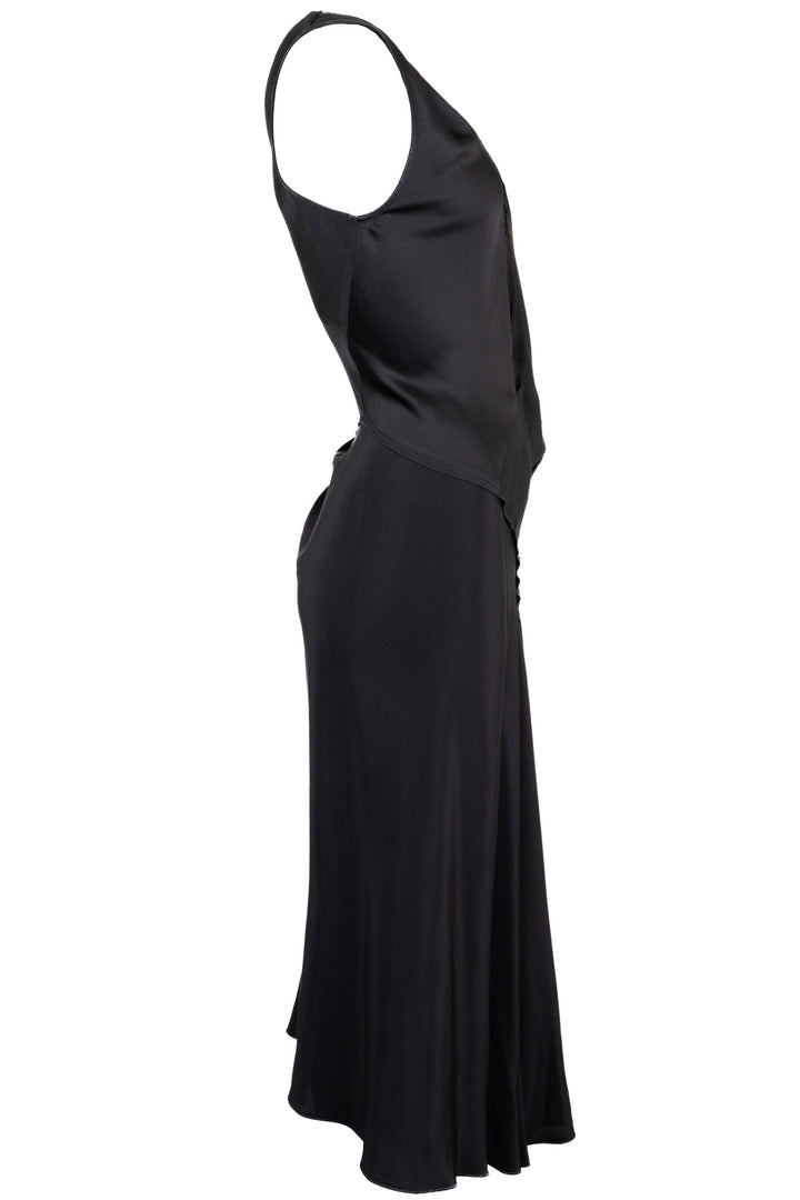VICTORIA BECKHAM Sleeveless Long Lace Black