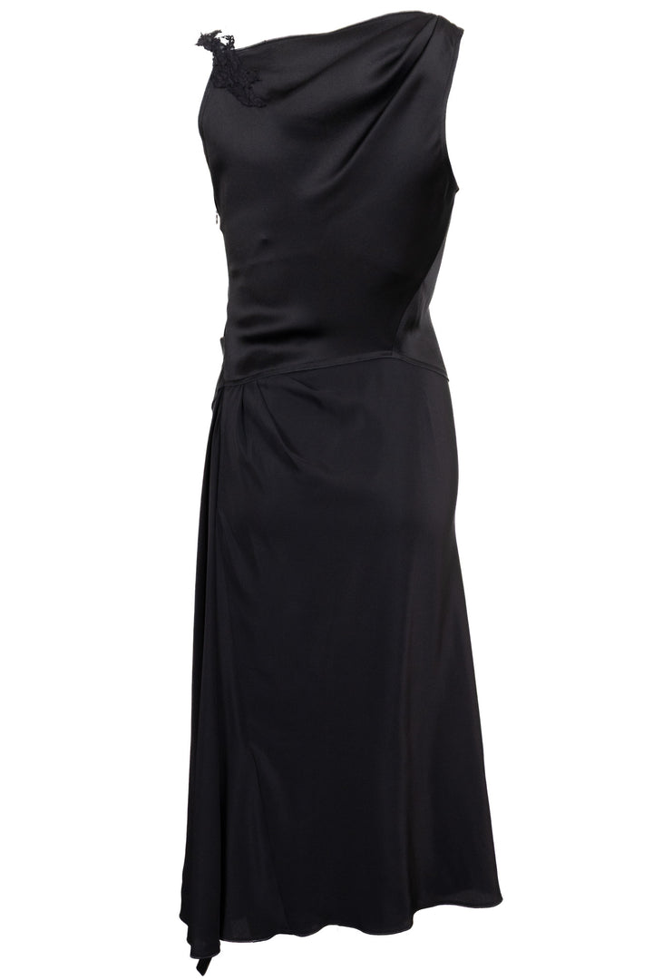 VICTORIA BECKHAM Sleeveless Long Lace Black