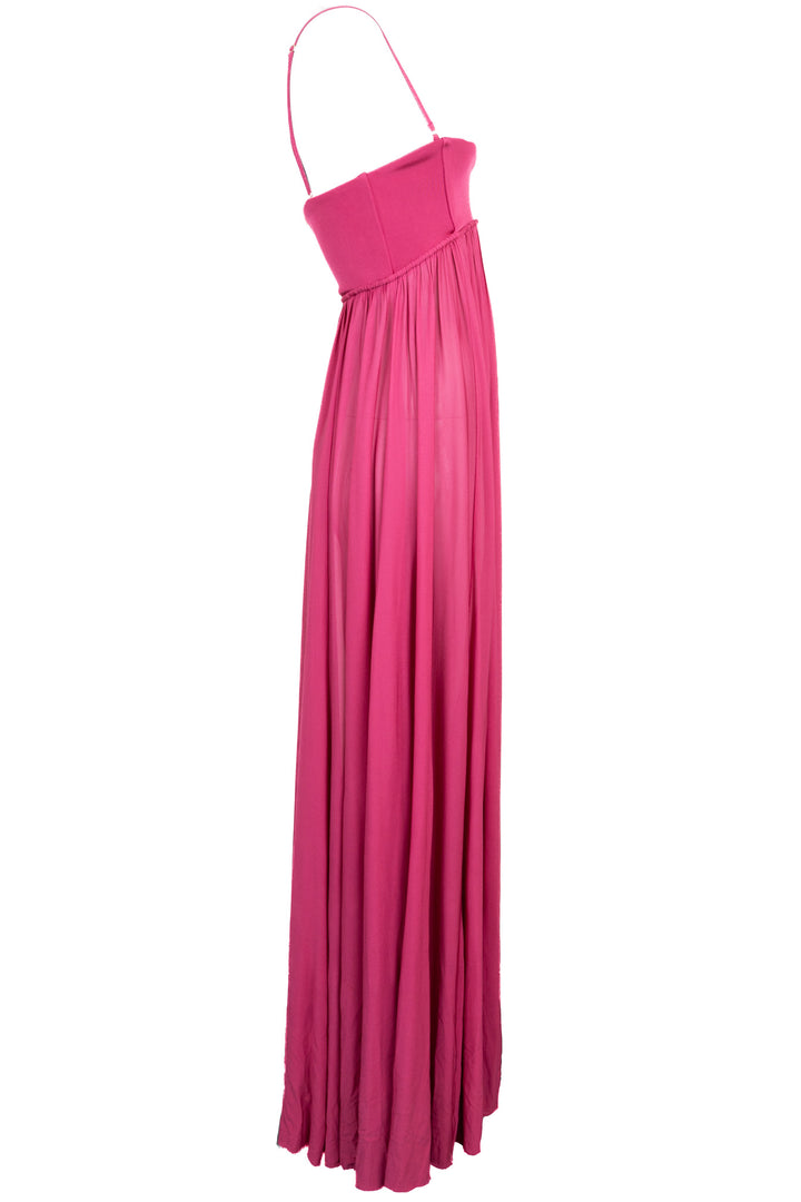 ZIMMERMANN Luna Bandeau Maxi Dress Pink