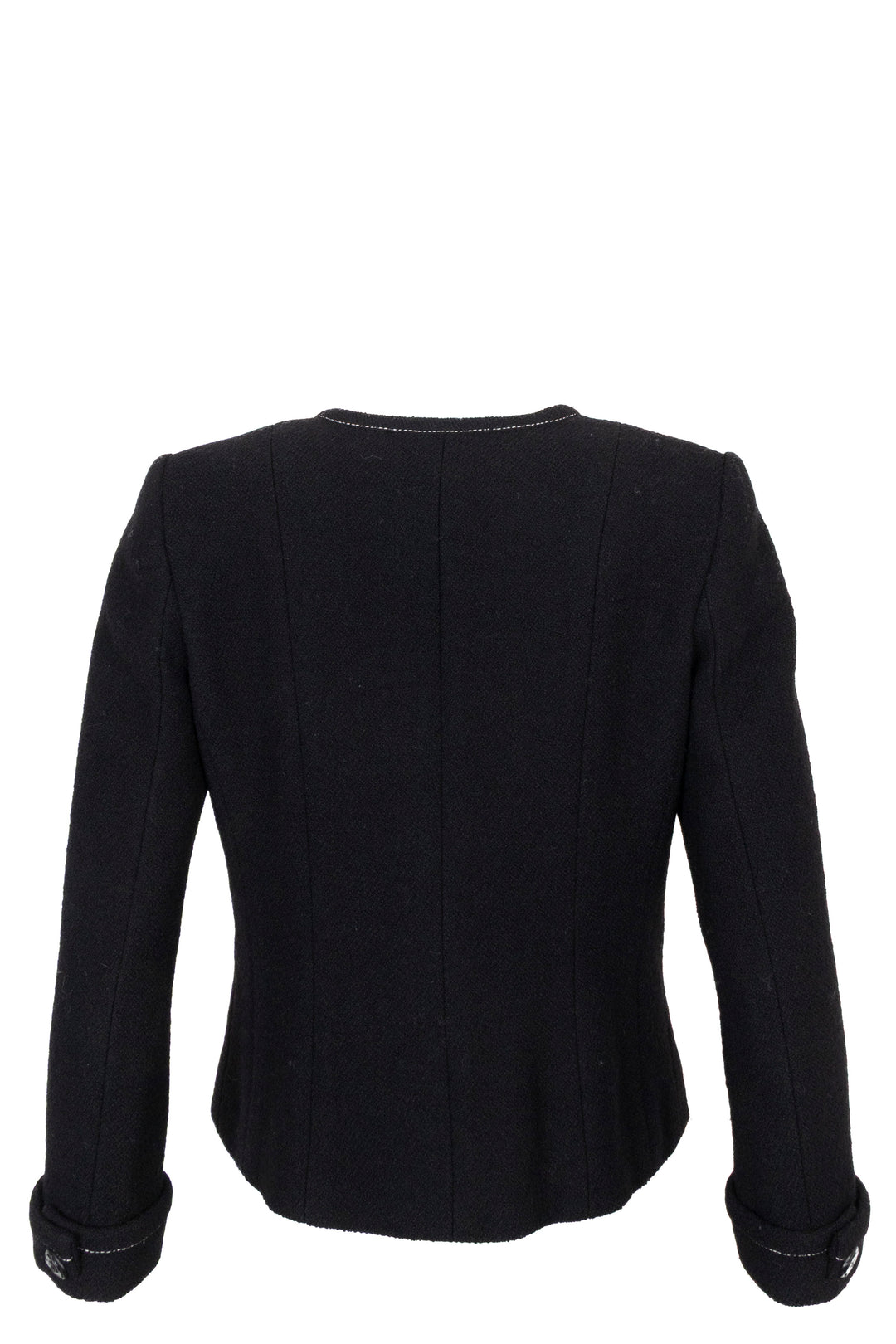 Veste CHANEL Camélia à boutons noire