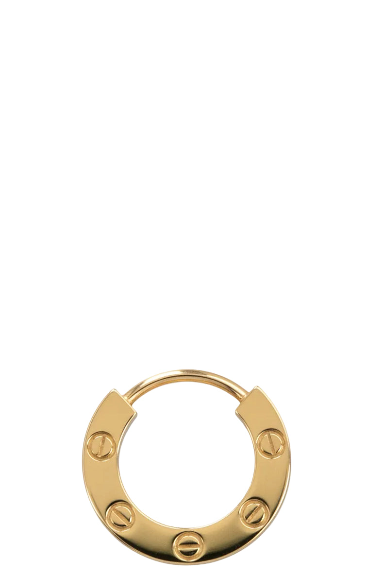 CARTIER Love Single Hoop Earring 18k Yellow Gold – REAWAKE