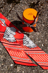 HERMÈS Les Zebres Twilly Red