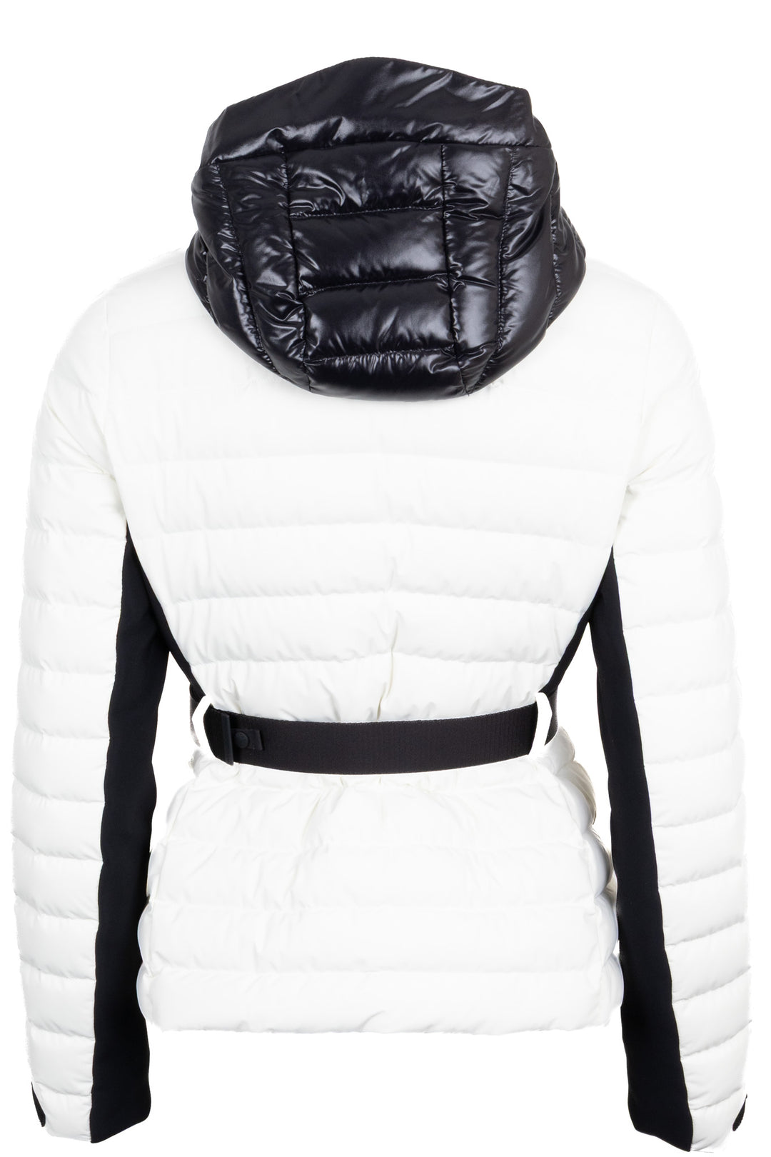 Doudoune de ski ceinturée Moncler Grenoble Bruche blanc cassé